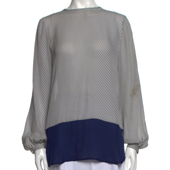 Haute HippieSilk Striped BlouseSize: M
